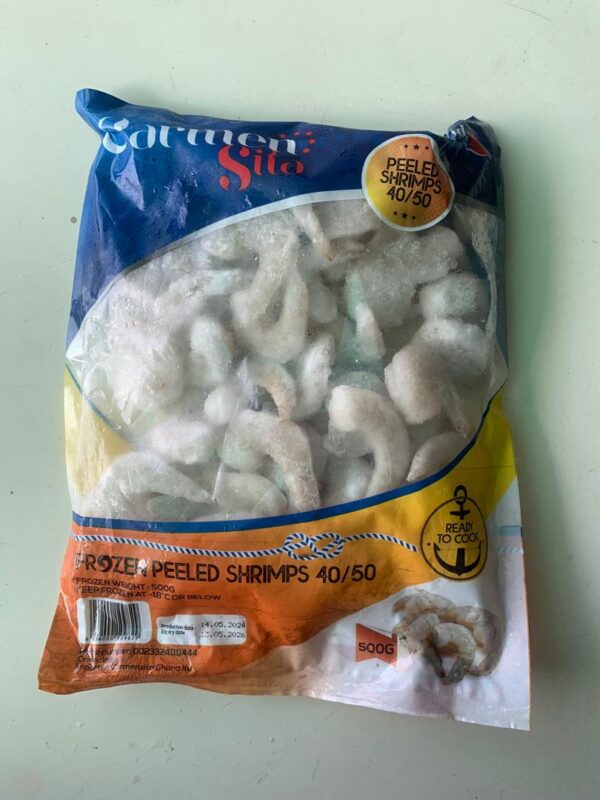 Frozen Peeled Shrimps - 500g