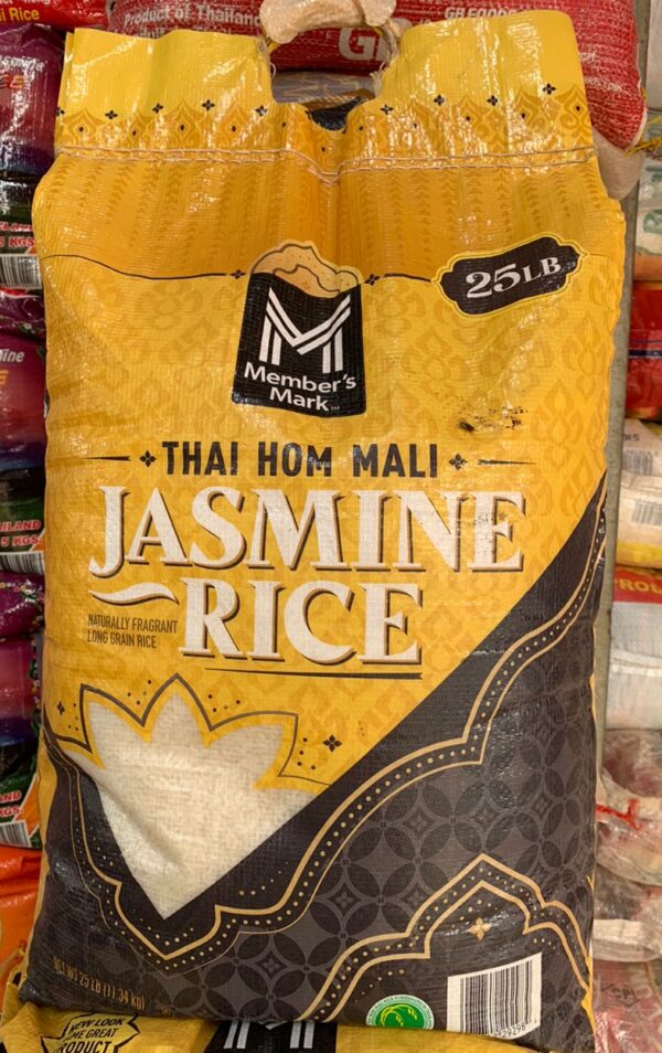 JASMINE NATURALLY FRAGRANT LONG GRAIN RICE ( 11.34 kg )