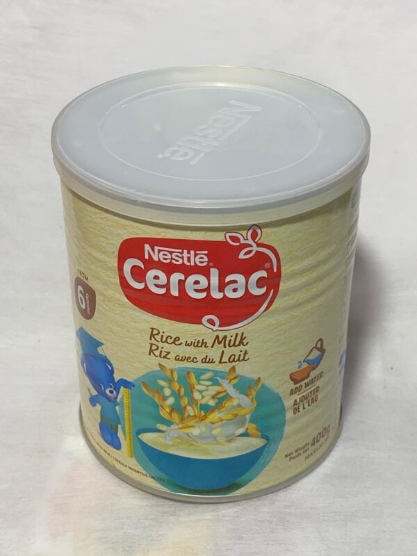 Cerelac Rice with Milk Tin (400g)